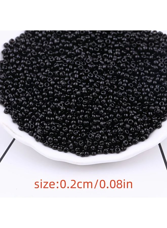 Black Porcelain Beads 3mm Rice Beads for DIY Bracelet Necklace Handmade Craft Accessories - Image 3